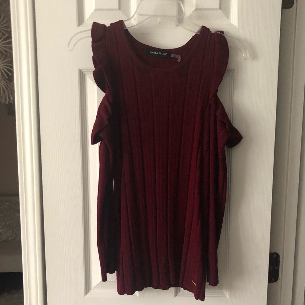 Ivanka Trump cold shoulder sweater